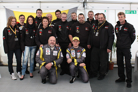 Hele JM Racing samlet ved DM-Finalen.